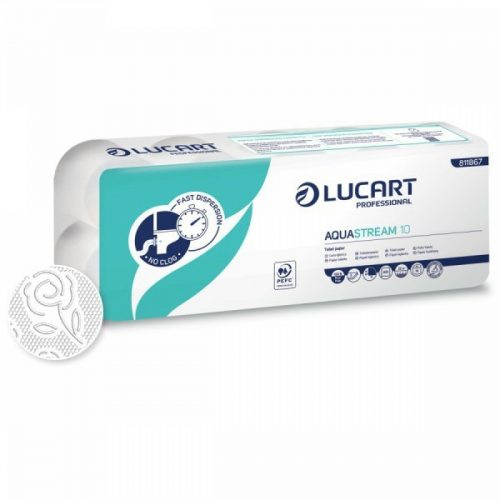 Toalettpapír 13 Lucart AquaStream 10, 10tek