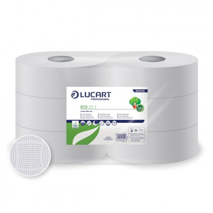 Toalettpapír Lucart ECO 23J 80% 812206