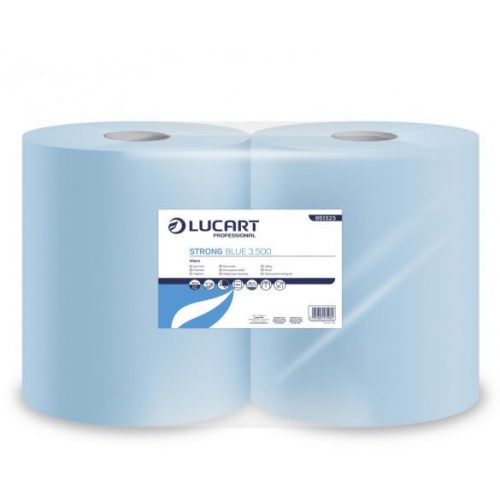 Kéztörlő papír ipari Lucart Strong Blue 3.500 851323J